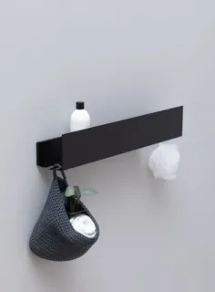 Полка Aquanet Магнум 341535 90 см чёрный матовый